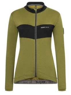 Super.natural Super Natural W Grava LS Jersey -Avocado-black