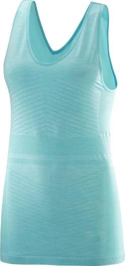 Salomon Elevate Move On Tank Women | Blue Curacao