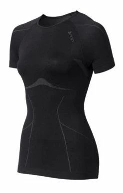 Odlo Short Sleeve Shirt Crew Neck Evolution Zwart – Dames